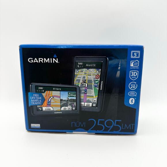 Garmin Brand New Nuvi 2595LMT Car Navigation System GPS Lifetime Maps Bluetooth - Picture 6 of 6